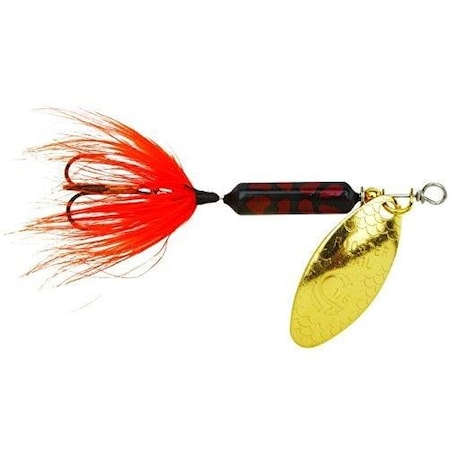 Wordens Rooster Tail InLine Spinner, 2 14, 18 Oz Single Hook, Rusty Coachdog S208-RUCD